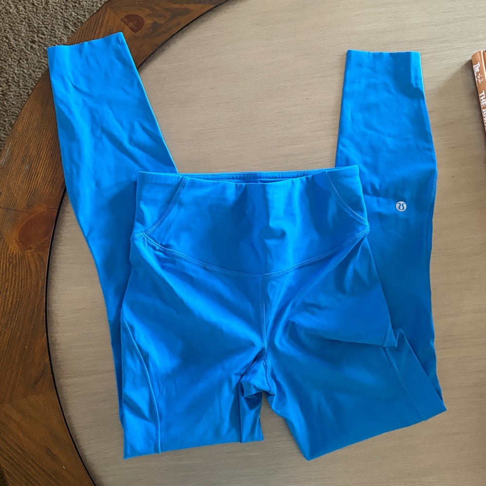 Lululemon Athletica Leggings Blue Size 4 Excellent Condition Spring Color - Picture 9 of 10